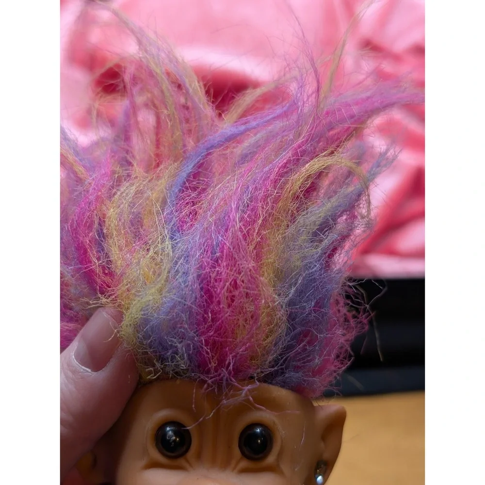 Troll Doll Pink Tutu Gem Earring 5